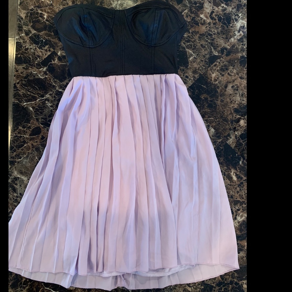 Mini strapless dress